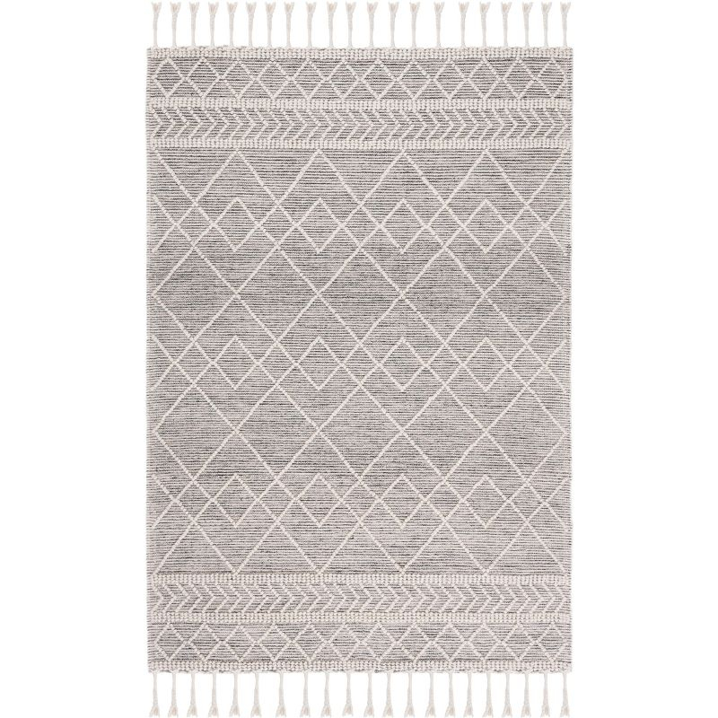 Natura NAT339 Hand Woven Area Rug - Ivory/Black - 3'x5' - Safavieh.