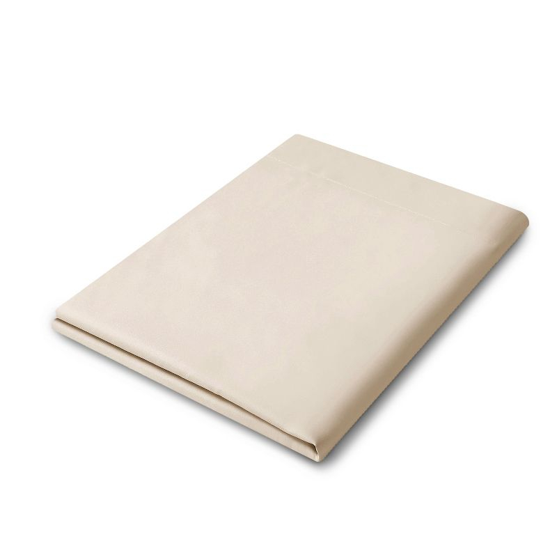Swift Home | 1-Piece Microfiber Flat Sheet Cream Queen