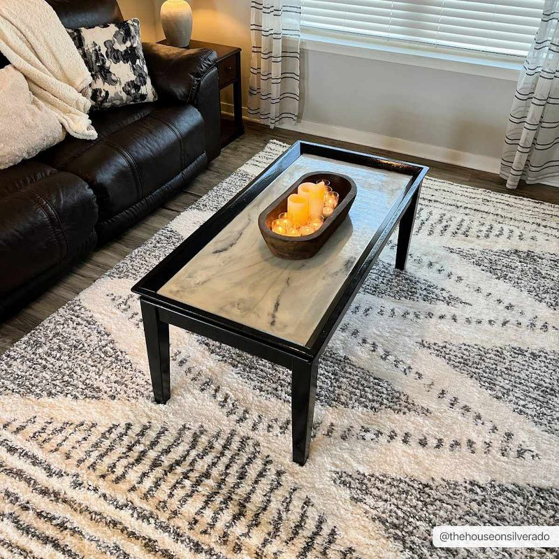 Hauteloom Rectangle Area Rug  Charcoal
