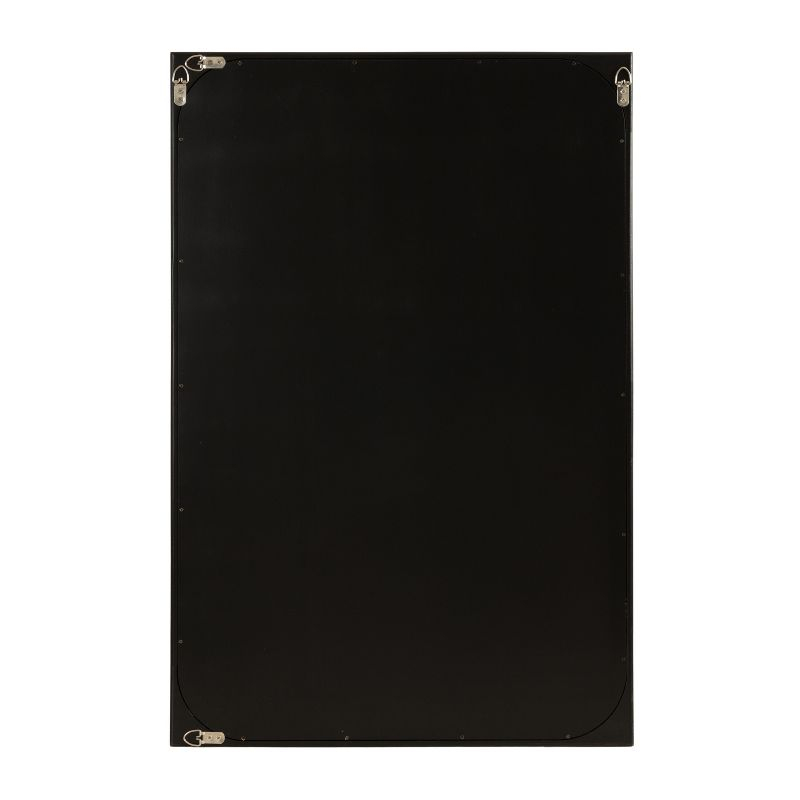 Kate & Laurel All Things Decor 24"x36" Kenai Framed Wall Mirror Black: Modern Rectangular Design, No Assembly Required