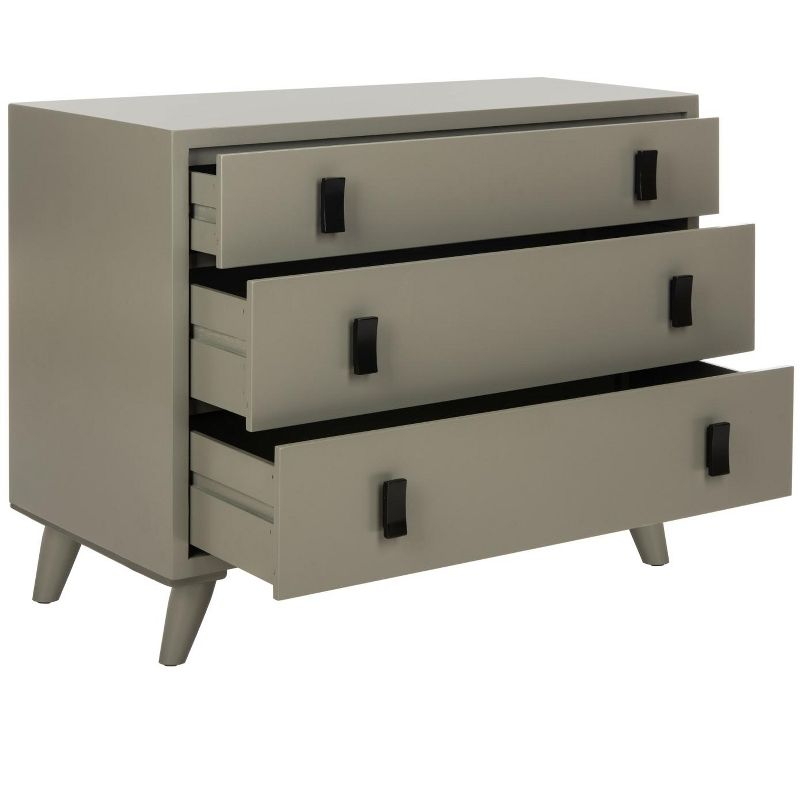 Blaize 3 Drawer Chest - CHS6601 - Dark Grey/Black - Safavieh