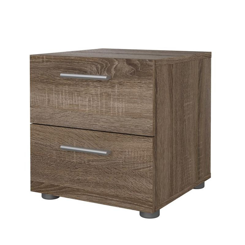 Tvilum,Austin 2 Drawer Nightstand, Truffle Oak