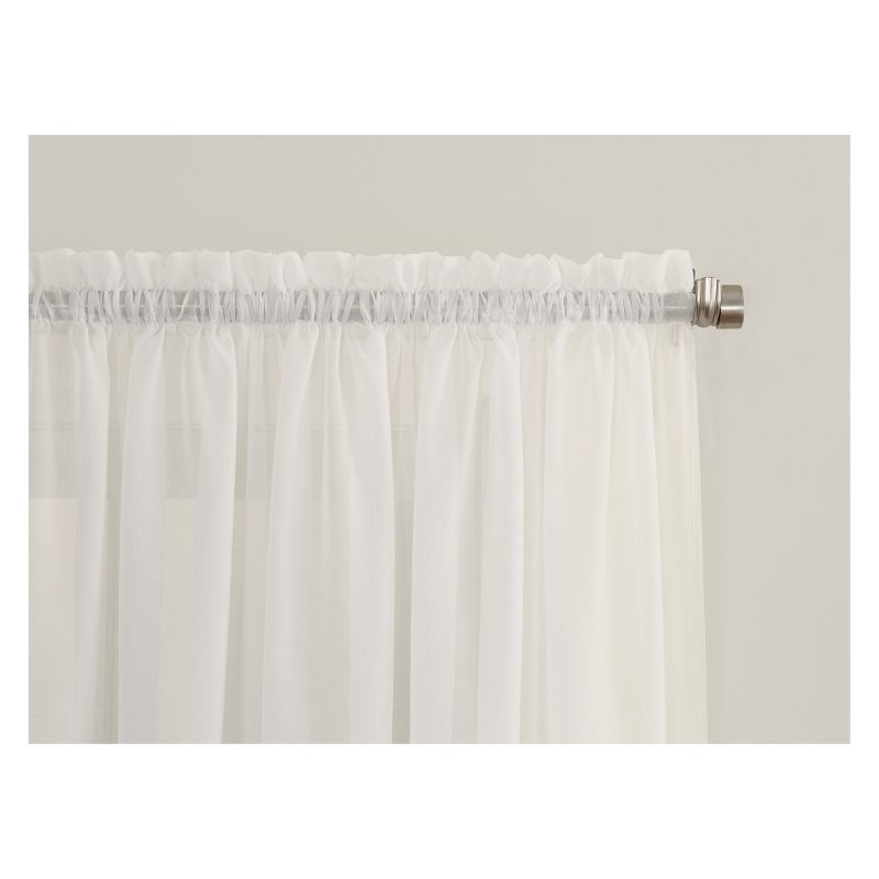 108"x59" Emily Sheer Voile Rod Pocket Curtain Panel Off White - No. 918
