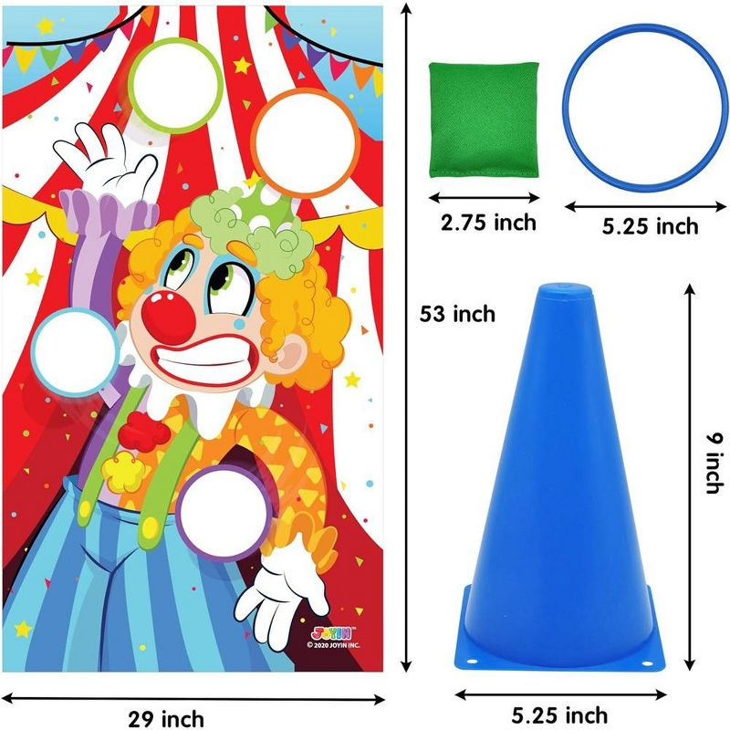 Joyfy 31 Pcs Carnival Game Set - Including Ring Toss Games, Bean Bags, and Cones for Kids Indoor Outdoor Play, Family Activities and Holiday Party