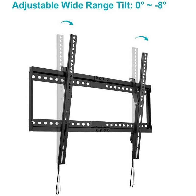 Monoprice Low Profile Tilt TV Wall Mount For 40" To 90" TVs up to 165lbs, Max VESA 600x400, Works with Concrete,