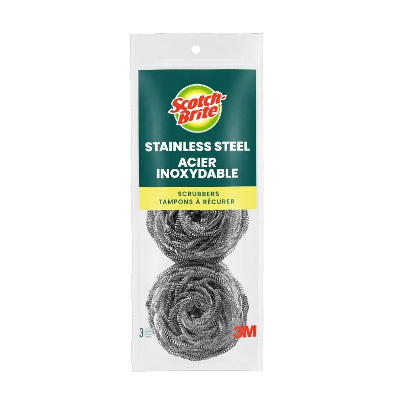 Scotch-Brite Stainless Steel Scrubbing Pads - 3ct