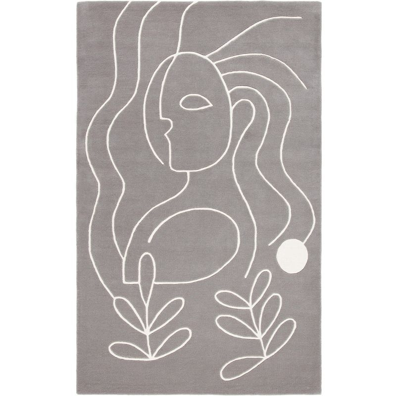 Fifth Avenue FTV111 Hand Tufted Area Rug - Gray/Ivory - 4'x6' - Safavieh.