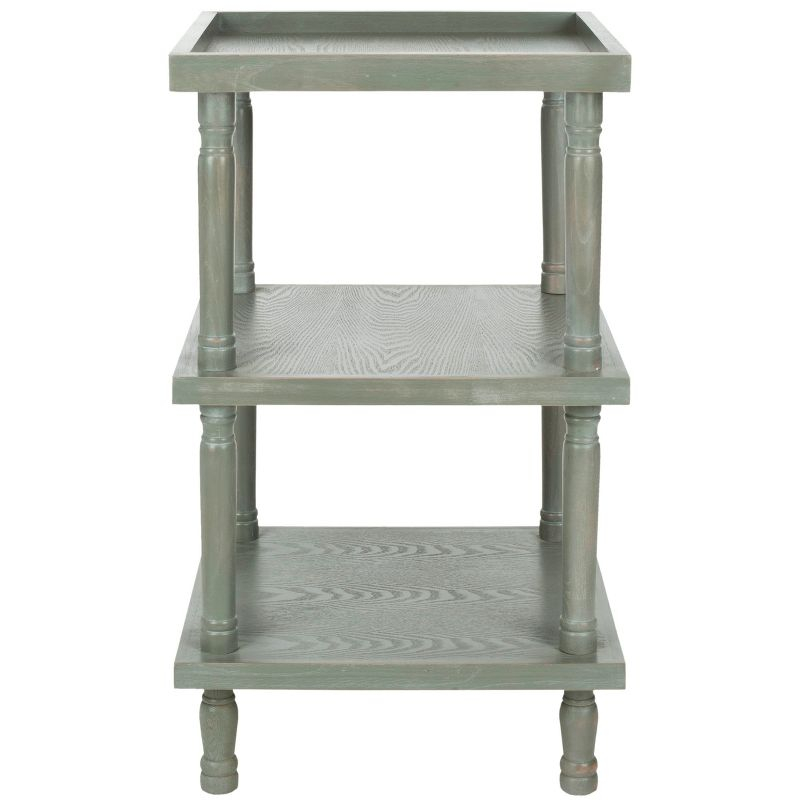 Esmeralda 3 Tier Side Table- Ash Grey - Safavieh.