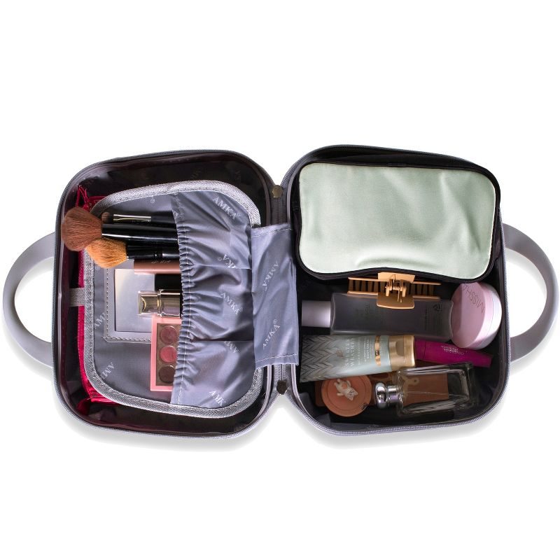 AMKA Varsity 2-Piece Carry-On Spinner Weekender Bag Luggage Sets Rose Gold