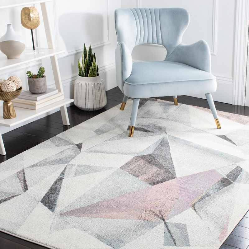 Porcello PRL6940 Power Loomed Indoor Accent Rug - 4'x6' - Ivory/Pink - Safavieh