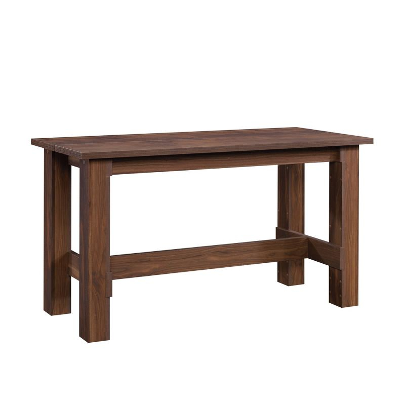 Sauder Boone Mountain Dining Table Grand Walnut: 1" Thick Top, Seats 4, Laminated Surface, Metal Frame: CARB Certified, Non-Extendable