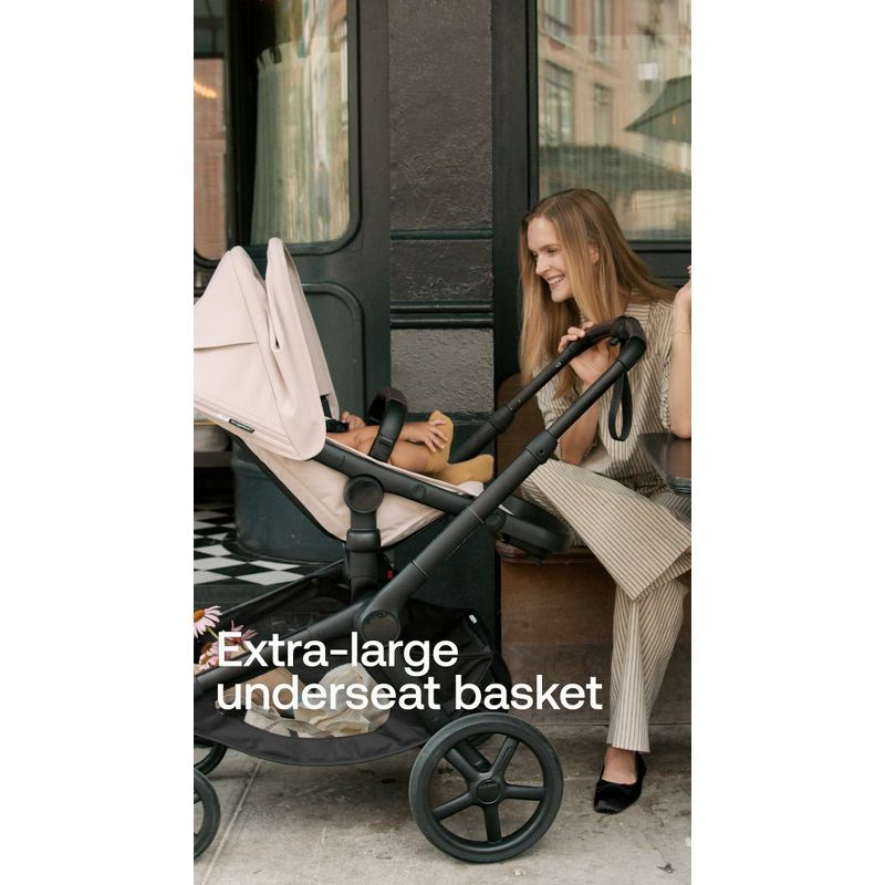 Bugaboo Kangaroo Single to Double Stroller - Midnight Black
