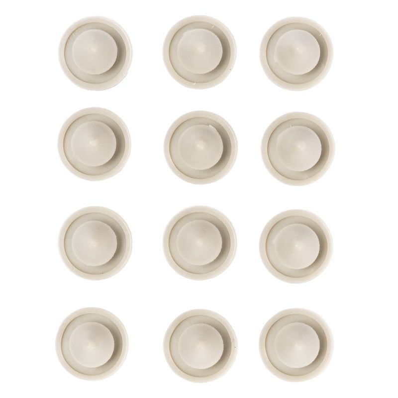 Brinks Plastic Off White Door Bumper Mounts to base trim