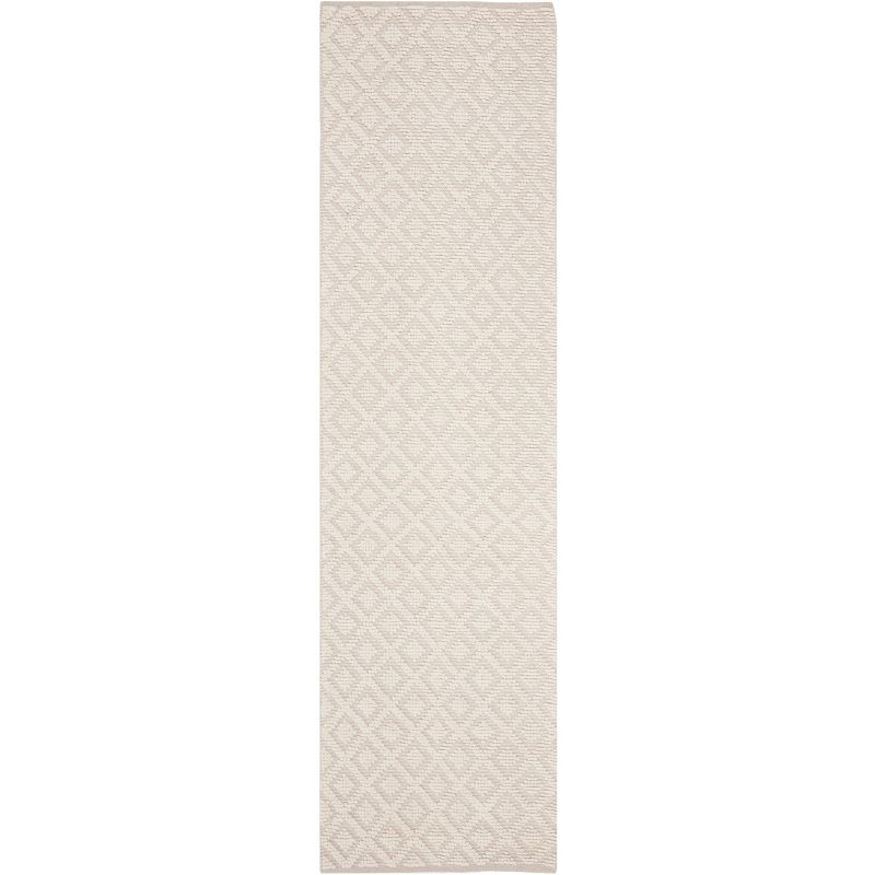 Vermont VRM104 Hand Woven Indoor Runner Rug - Ivory - 2'3"x22' - Safavieh