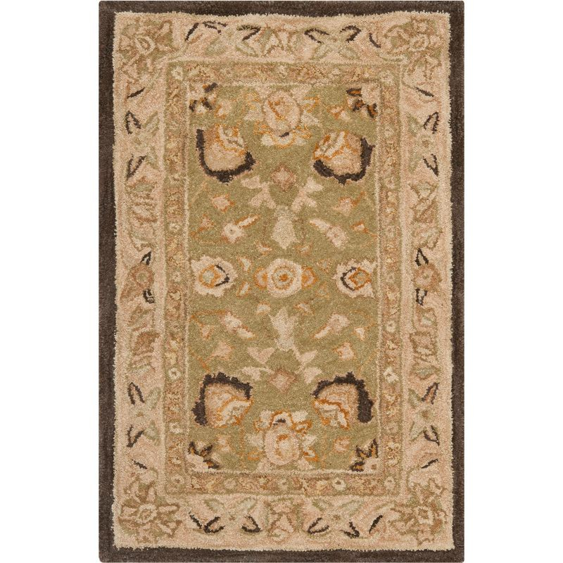 Anatolia AN512 Hand Tufted Indoor Accent Rug - Sage/Beige - 2'x3' - Safavieh