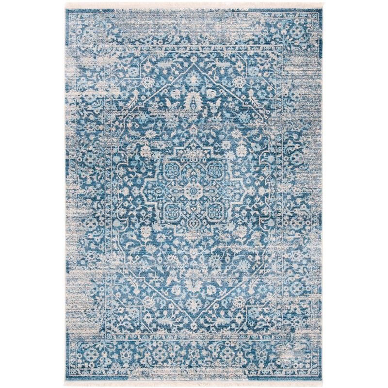 Vintage Persian VTP484 Power Loomed Indoor Accent Rug - Blue/Ivory - 2'x5' - Safavieh