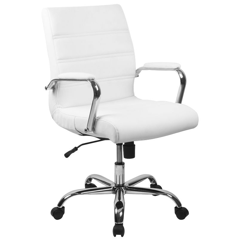 Whitney Ergonomic Upholstered Mid-Back Swivel Office Chair