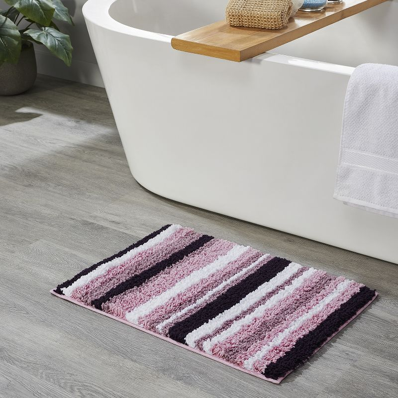 Better Trends Griffie 100% Polyester TPR Backing Tufted 5 Pc (17" x 24" | 20" x 20" | 20" x 32" | 24" x 36" | 20" x 60") Bath Rug Set -
