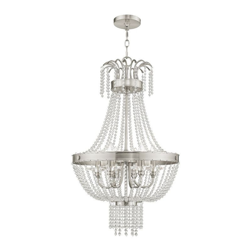 Livex Lighting Valentina 6 - Light Chandelier in  Brushed Nickel