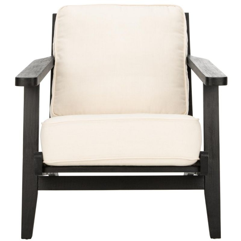 Nico Mid Century Accent Chair - ACH4501A - Bone/Black - Safavieh