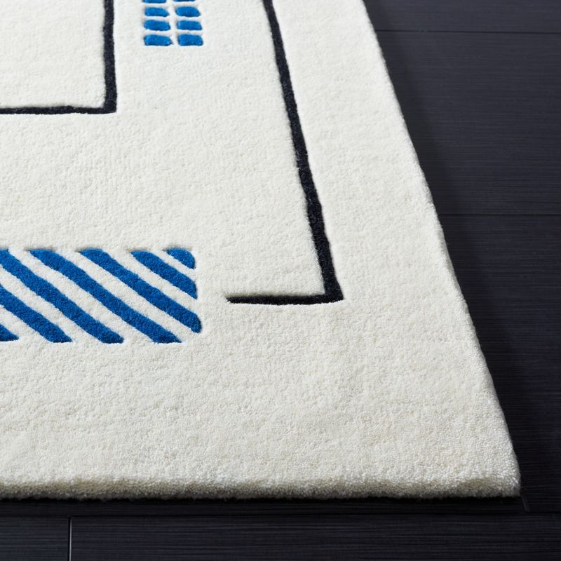Fifth Avenue FTV125 Hand Tufted Area Rug - Ivory/Blue - 5'x8' - Safavieh.