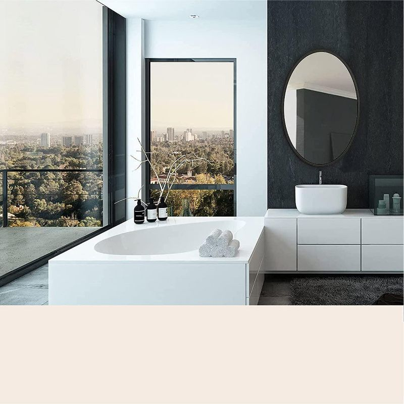 Hamilton Hills 24" x 36" Oval Wenge Framed Wall Mirror