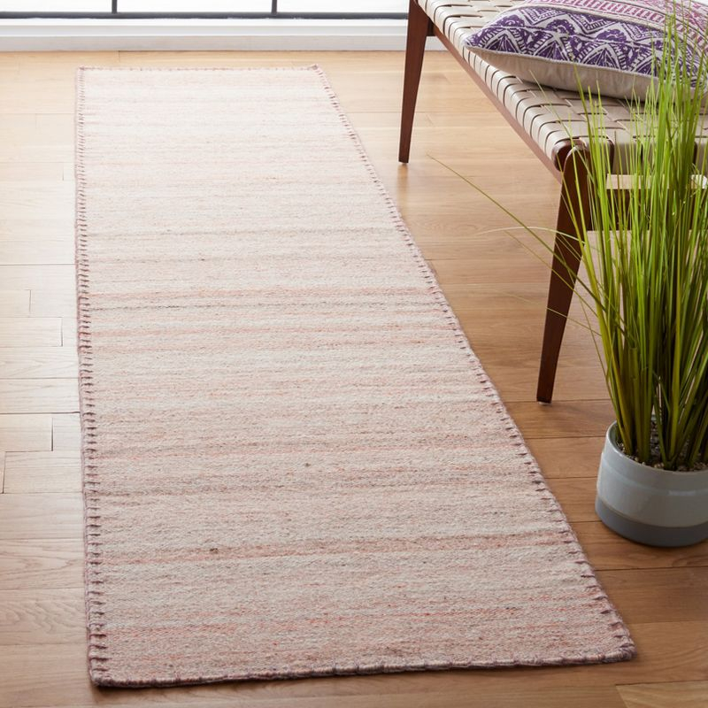 Kilim KLM651 Hand Woven Runner Rug - Light Pink - 2'3"x9' - Safavieh.