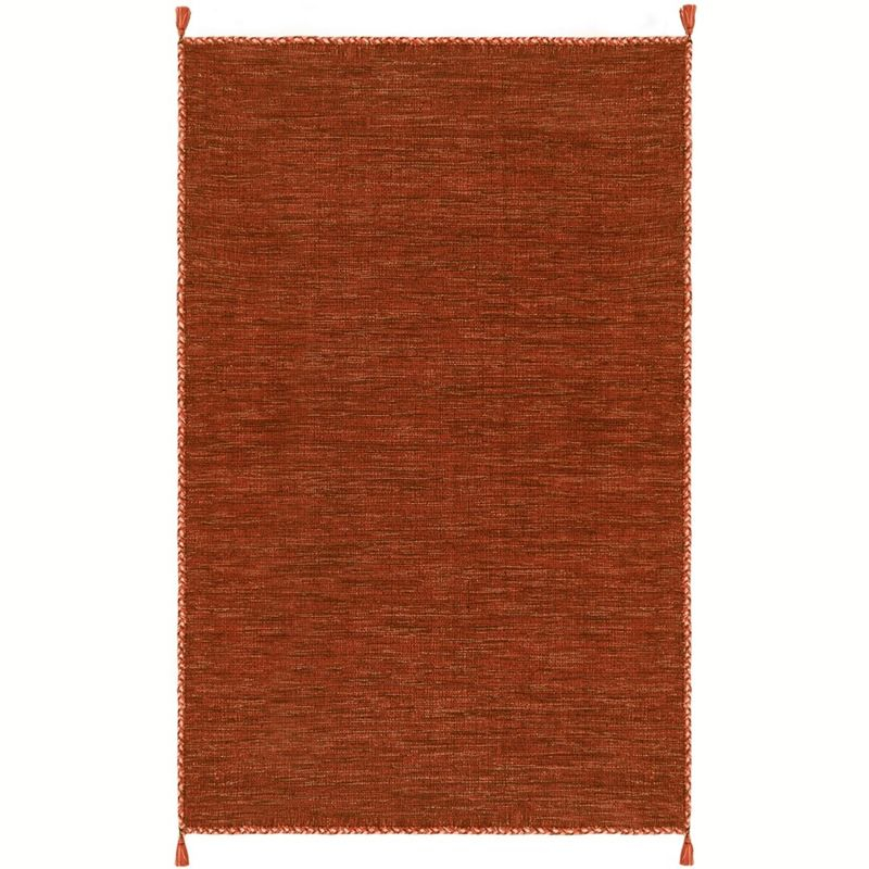 Montauk MTK150 Hand Woven Indoor Area Rug - Orange/Black - 5'x8' - Safavieh