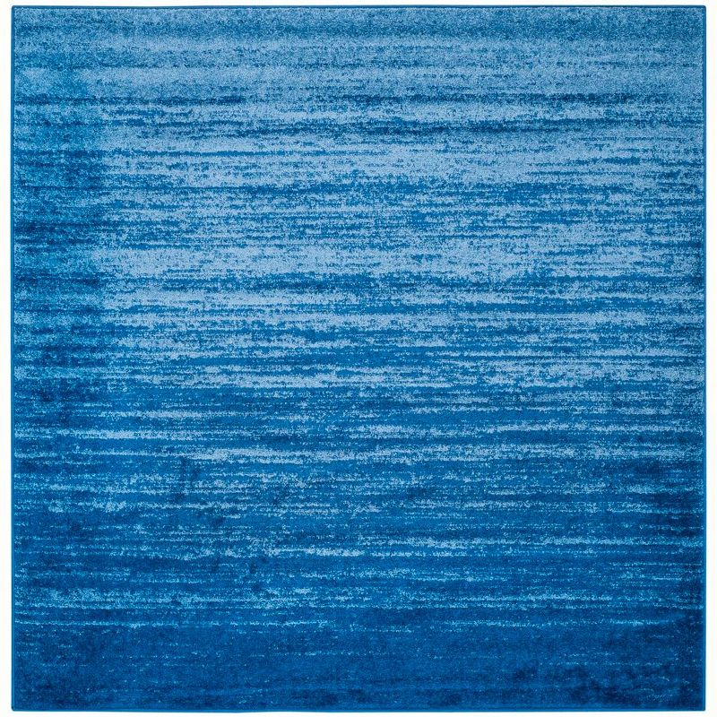 Adirondack ADR113 Machine Made Indoor Area Rug - Light Blue/Dark Blue - 6'x6' - Safavieh