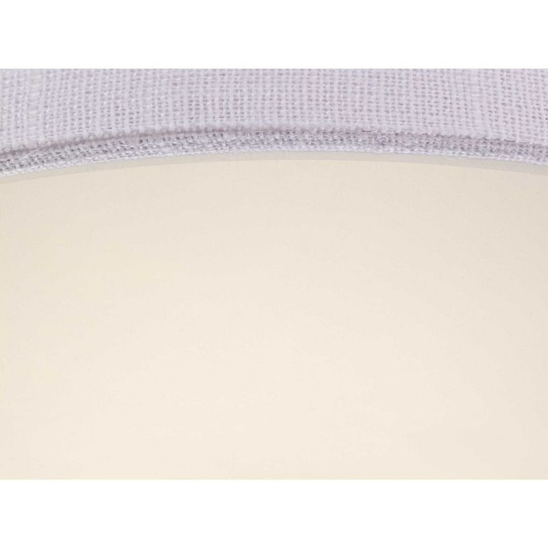 Progress Lighting Inspire Collection 2-Light Semi-Flush Fixture, Graphite Finish, Summer Linen Shade