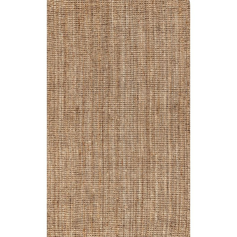 5'x8' Pata Hand Woven Chunky Jute Area Rug, Natural - JONATHAN Y