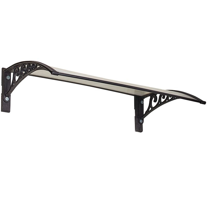 The Lakeside Collection Natural Sunlight Door Canopies - Black