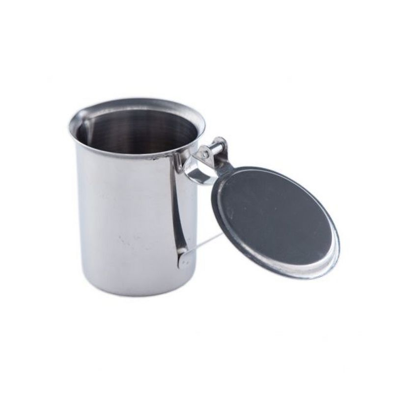 Winco Creamer Server, with Cover, Stainless Steel, 10 oz