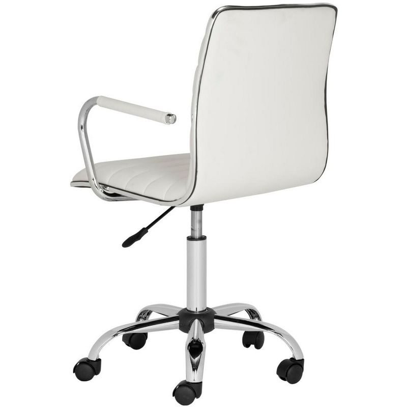 Jonika Swivel Desk Chair - White - Safavieh