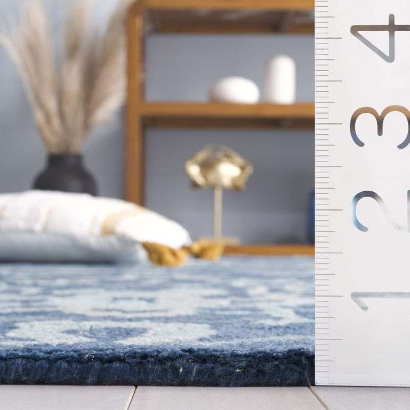 Anatolia AN401 Handmade Tufted Area Rug - Navy - 8' X 10' - Safavieh