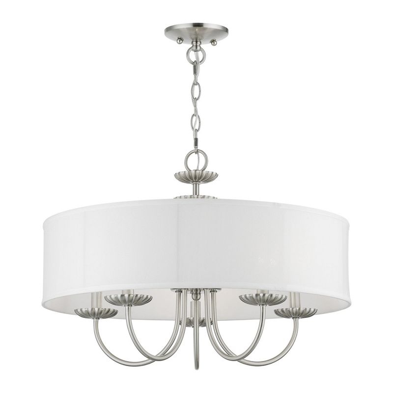 Livex Lighting Brookdale 5 - Light Pendant in  Brushed Nickel