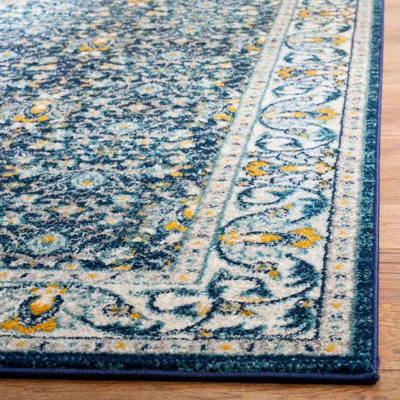 Madison MAD151 Power Loomed Indoor Area Rug - Navy/Creme - 9'x12' - Safavieh