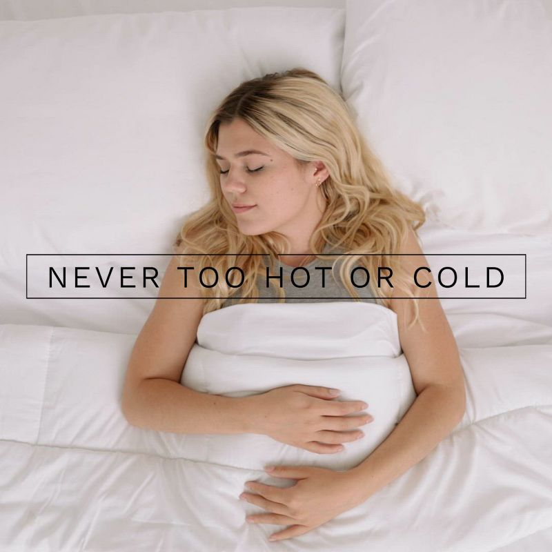 CGK Linens Premium All-Season Down Alternative Comforter - Fluffy Oversized Duvet Insert in Lavender, Size Full