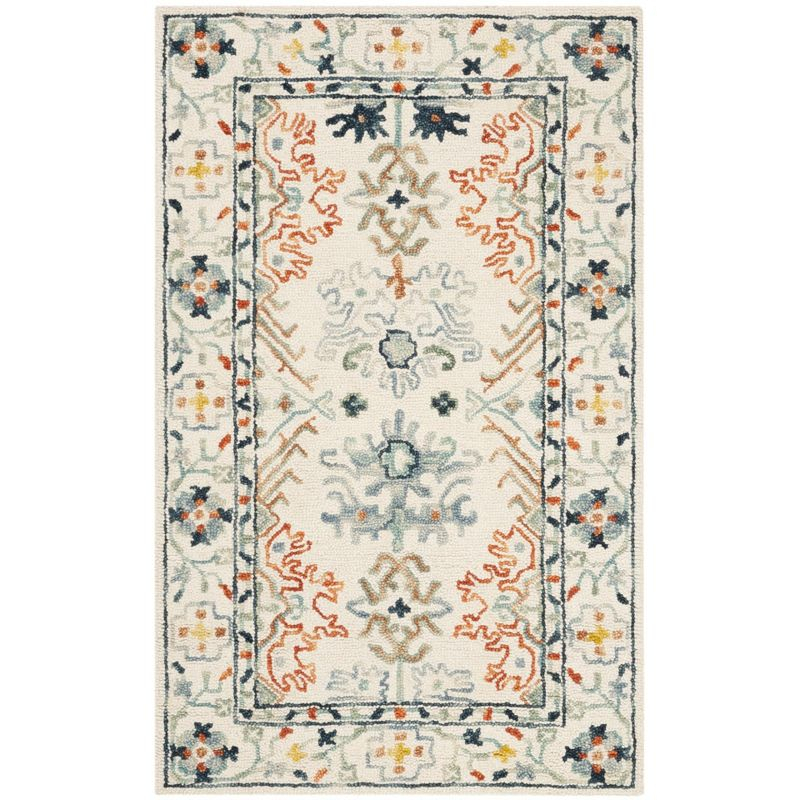 Aspen APN310 Hand Tufted Indoor Accent Rug - Ivory/Blue - 3'x5' - Safavieh