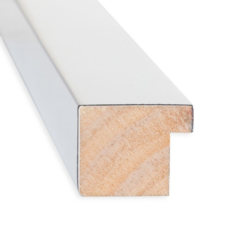 Amanti Art Low Luster Silver Wood Picture Frame Opening Size 18x24 in.