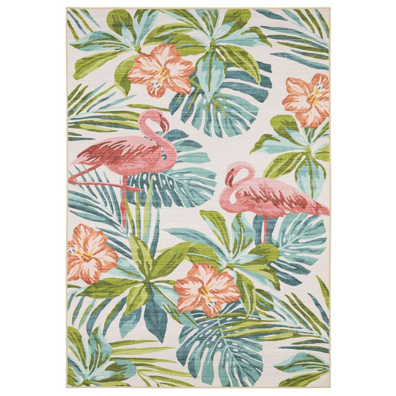 Oriental Weavers Fiji FIJ08 Beige/ Multi Indoor/Outdoor Area Rug - 5' x 7'