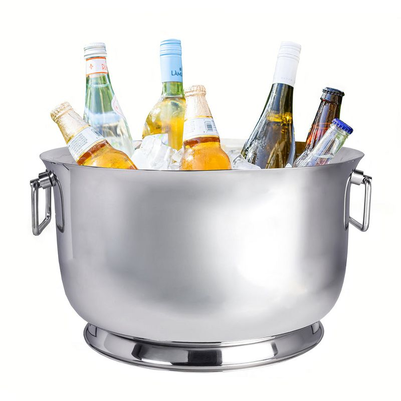 Sol Living 4.3 Gallons Stainless Steel Single Wall Beverage Tub for Parties