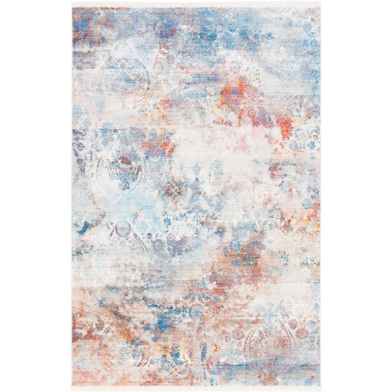 Vintage Persian VTP420 Power Loomed Indoor Area Rug - Blue/Beige - 5'x7'6" - Safavieh