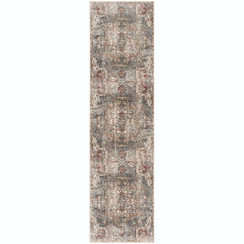 Vintage Persian VTP475 Power Loomed Indoor Runner Rug - Charcoal/Olive - 2'2"x8' - Safavieh.