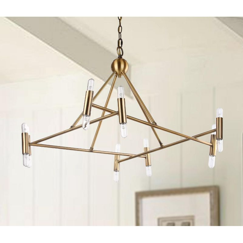 Hegarty 16 Light 36" Chandelier - CHA4006 - Brass - Safavieh