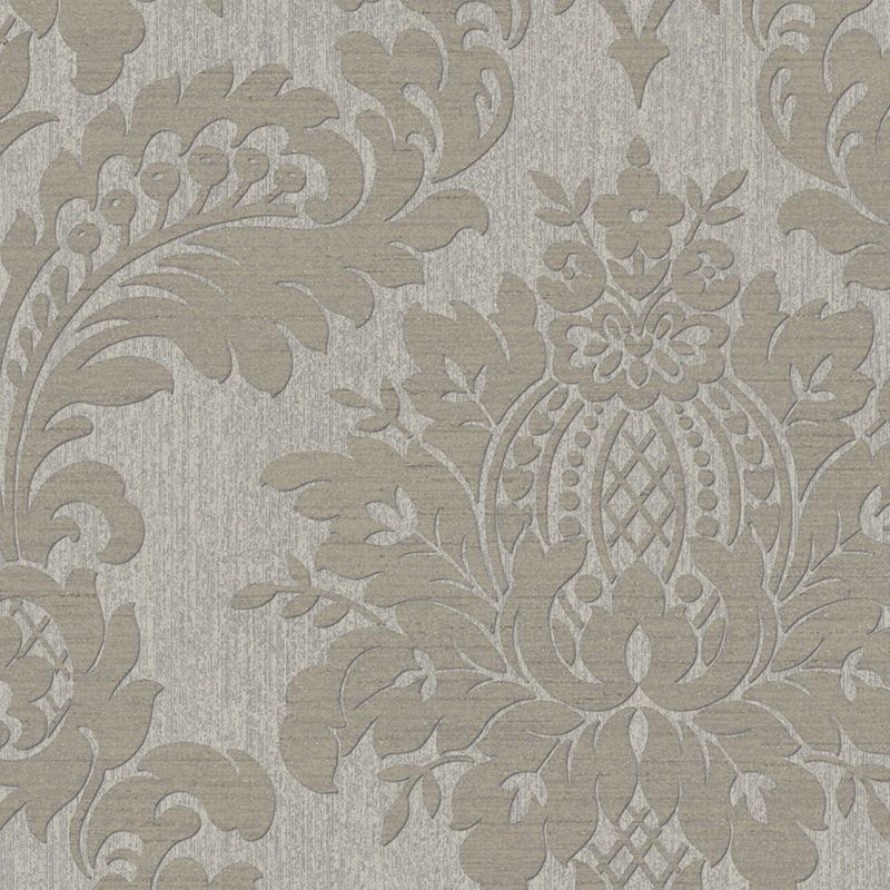 Archive Damask Taupe Wallpaper