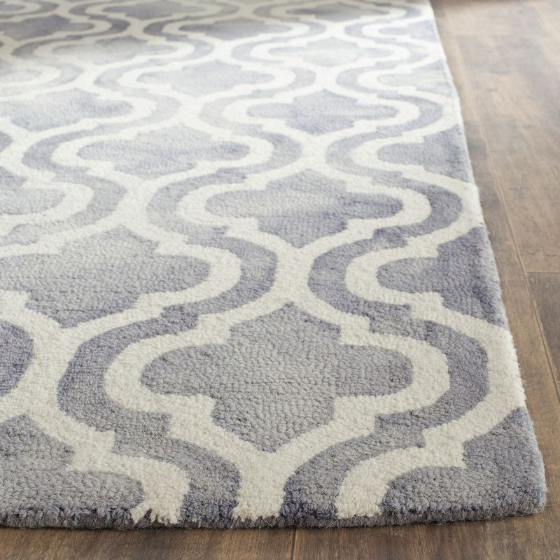 Dip Dye DDY537 Hand Tufted Indoor Area Rug - Grey/Ivory - 9'x12' - Safavieh