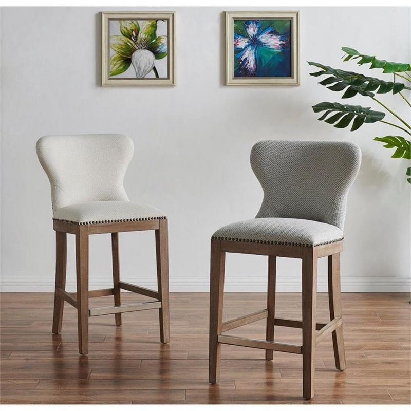 New Pacific Direct Dorsey Fabric Counter Stool