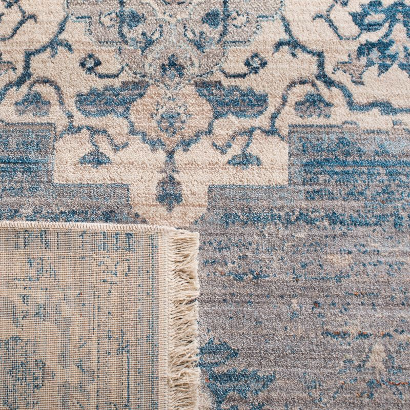 Vintage Persian VTP447 Power Loomed Indoor Area Rug - Grey/Blue - 8'x10' - Safavieh