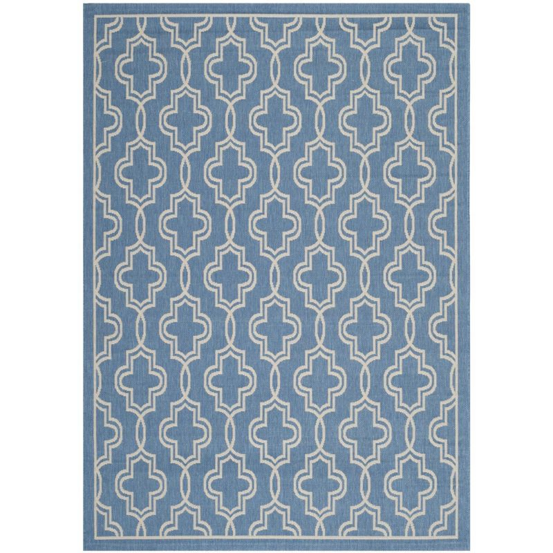 Martha Stewart Collection - MSR4274 - Indoor Power Loomed Area Rugs - Blue/Beige - 5'3"x7'7"
